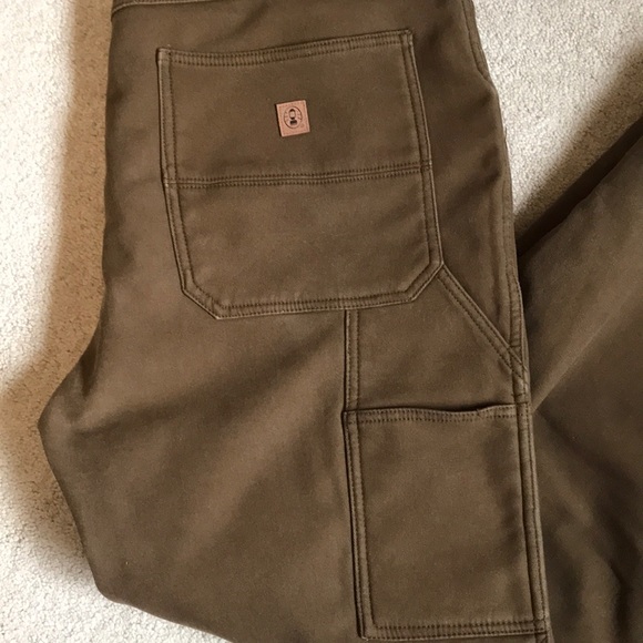 coleman fleece bonded canvas pant